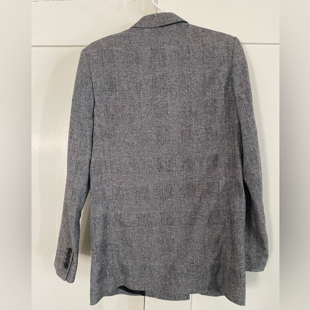 Houndstooth Double-Breasted Blazer - image 2